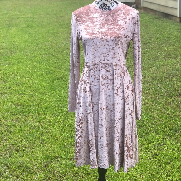 Freeway Dresses & Skirts - Freeway Size Medium Pink Velvet Dress NWT